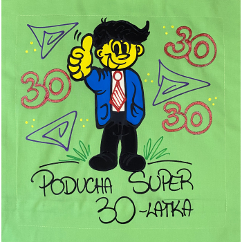 [Db16-30] Poduszka bawełniana Poducha Super 30 latka